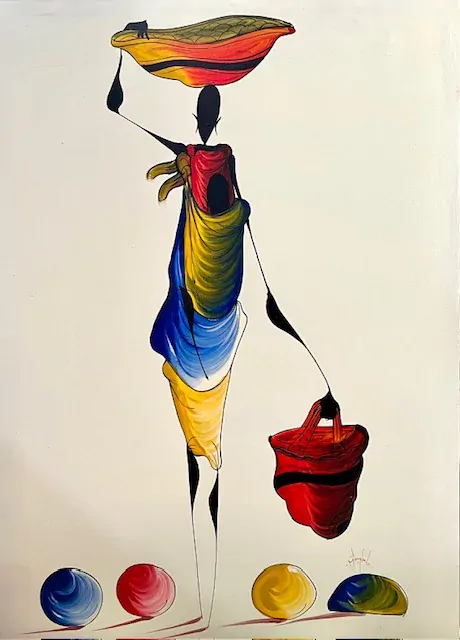 Masajská atmosféra III. 58x80