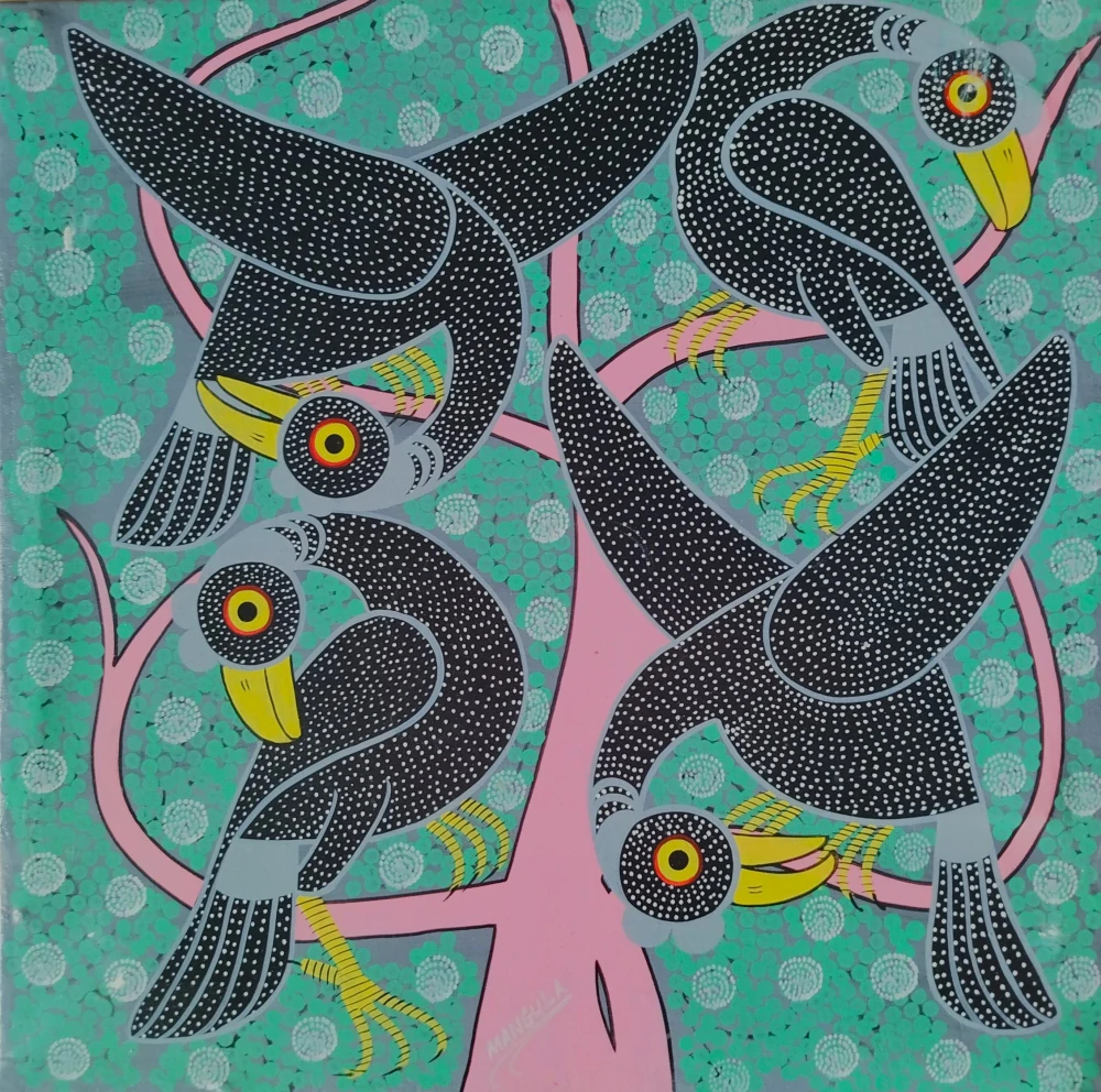 Tanec v listoví 40x40