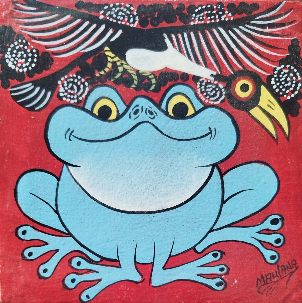 Malá velká radost - červenozelená 15x15