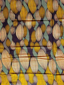 Kitenge Jemná růžovozelená (cena za m)