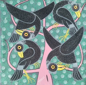 Tanec v listoví 40x40