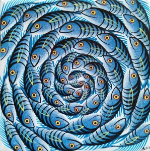 Rybí víření 20x20