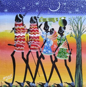Melodie africké noci 20x20