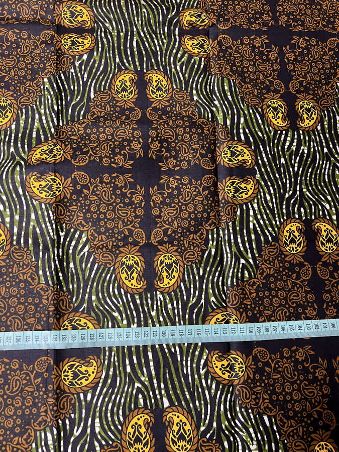 Kitenge Tmavá (cena za kus 175x115 cm)