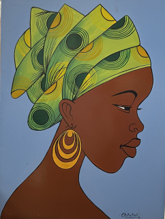 Bibi v modré 43x60
